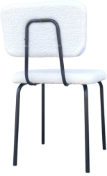 Стулья BRABIX "Ideal CF-080", КОМПЛЕКТ 4 шт., черный каркас, букле белый, 533254