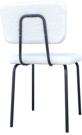 Стулья BRABIX "Ideal CF-080", КОМПЛЕКТ 4 шт., черный каркас, букле белый, 533254