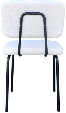 Стулья BRABIX "Ideal CF-080", КОМПЛЕКТ 4 шт., черный каркас, букле белый, 533254