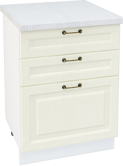 Шкаф нижний 3 ящика Кухня Ницца ШН3Я 600