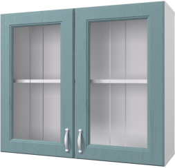 Шкаф навесной 800 мм (витрина) Принцесса