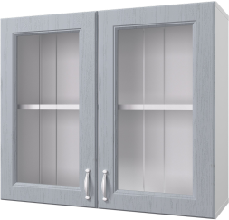 Шкаф навесной 800 мм (витрина) Принцесса