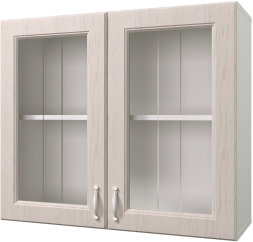 Шкаф навесной 800 мм (витрина) Принцесса