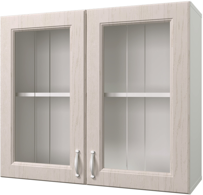 Шкаф навесной 800 мм (витрина) Принцесса