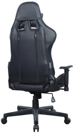 Кресло компьютерное BRABIX "GT Carbon GM-115", две подушки, экокожа, черное, 531932