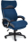 Кресло DUKE флок/ткань, синий/серый, 32/TW-12