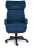 Кресло DUKE флок/ткань, синий/серый, 32/TW-12
