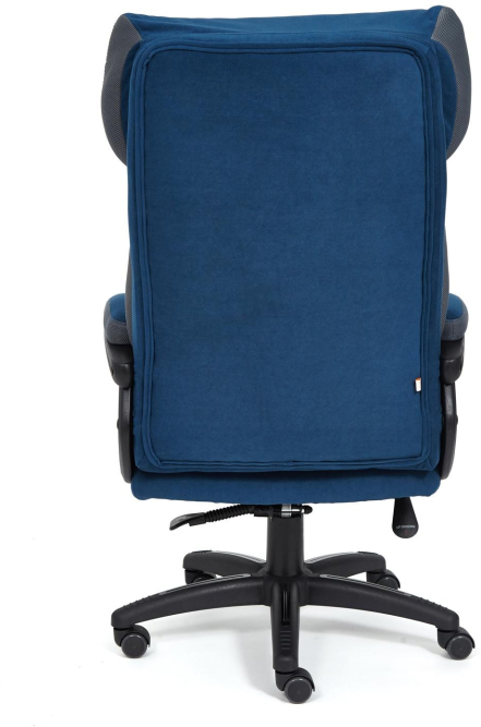 Кресло DUKE флок/ткань, синий/серый, 32/TW-12