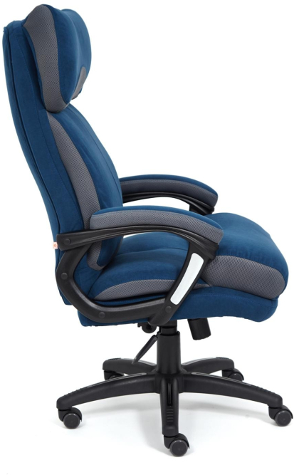 Кресло DUKE флок/ткань, синий/серый, 32/TW-12