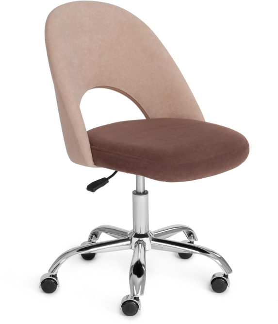 Кресло LATINA флок , бежевый/коричневый, 7/6