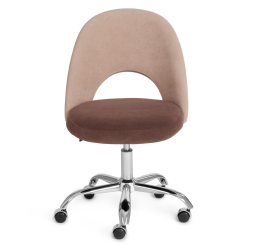 Кресло LATINA флок , бежевый/коричневый, 7/6