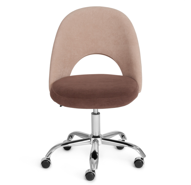 Кресло LATINA флок , бежевый/коричневый, 7/6