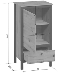 Комод Лофт REG1D1S/60