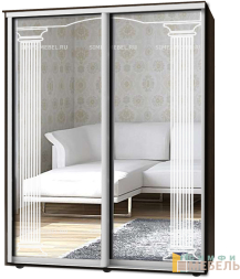 Шкаф-купе 2х дв Стандарт Пескоструй № 37