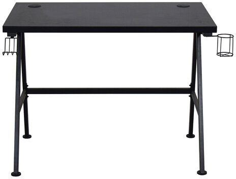 Стол компьютерный на металлокаркасе BRABIX "TECH GT-001", 1000х600х765 мм, черный, 641857