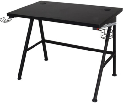 Стол компьютерный на металлокаркасе BRABIX "TECH GT-001", 1000х600х765 мм, черный, 641857