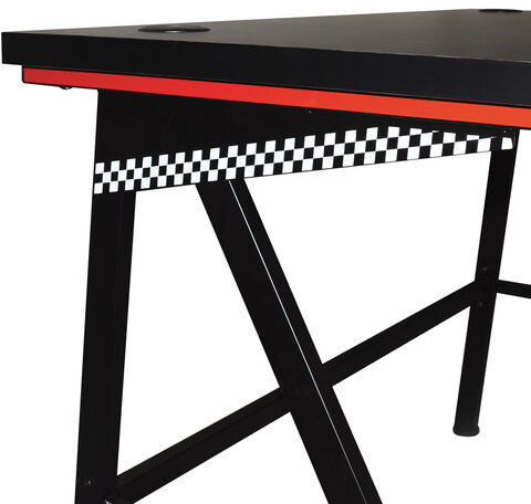 Стол компьютерный на металлокаркасе BRABIX "TECH GT-001", 1000х600х765 мм, черный, 641857