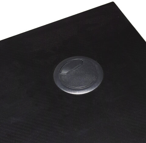 Стол компьютерный на металлокаркасе BRABIX "TECH GT-001", 1000х600х765 мм, черный, 641857