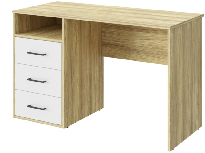 Стол Оскар ОС-21 блэквуд ячменный/белый структурный