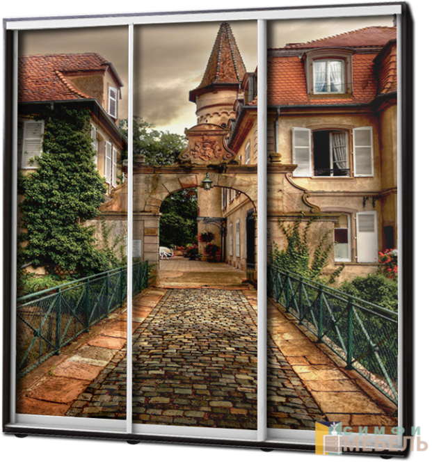 Шкаф купе 3х дв Фотопечать № 35