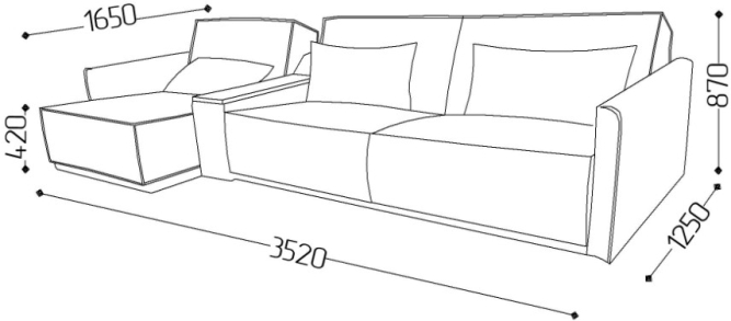 Диван угловой Лофт