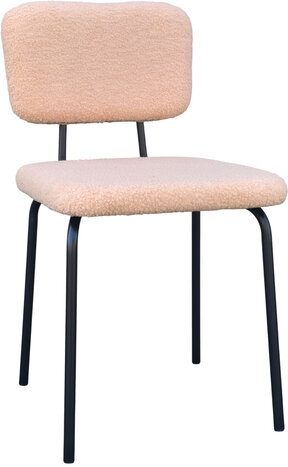 Стулья BRABIX "Ideal CF-080", КОМПЛЕКТ 4 шт., черный каркас, букле бежевый, 533255