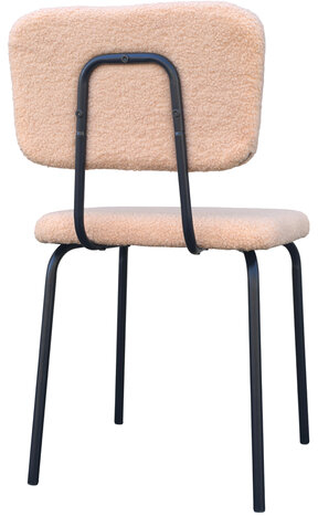 Стулья BRABIX "Ideal CF-080", КОМПЛЕКТ 4 шт., черный каркас, букле бежевый, 533255