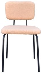 Стулья BRABIX "Ideal CF-080", КОМПЛЕКТ 4 шт., черный каркас, букле бежевый, 533255