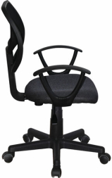 Кресло компактное BRABIX "Flip MG-305", ткань TW, серое/черное, 531951