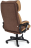 Кресло DUKE флок/ткань, коричневый/бронза, 6/TW-21
