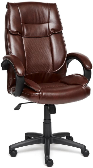 Кресло OREON кож/зам, коричневый/коричневый перфорированный, 2 TONE/2 TONE /06