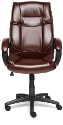 Кресло OREON кож/зам, коричневый/коричневый перфорированный, 2 TONE/2 TONE /06