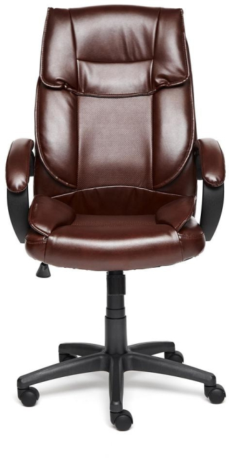 Кресло OREON кож/зам, коричневый/коричневый перфорированный, 2 TONE/2 TONE /06