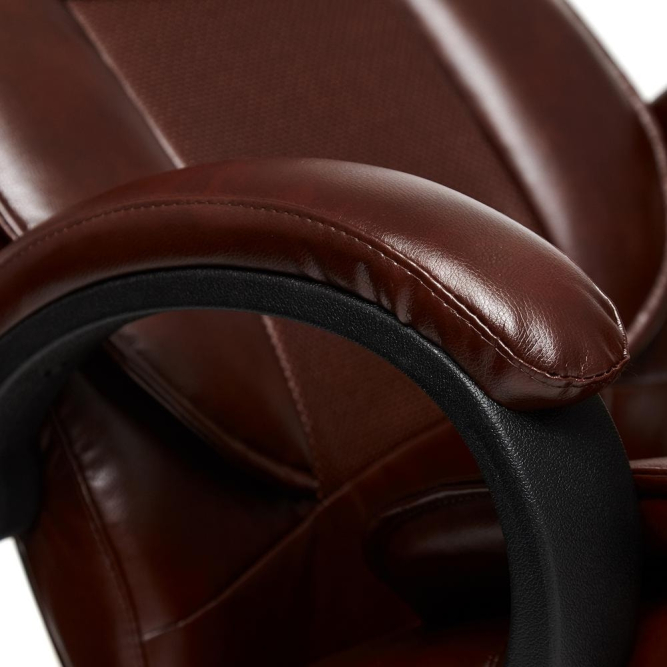 Кресло OREON кож/зам, коричневый/коричневый перфорированный, 2 TONE/2 TONE /06