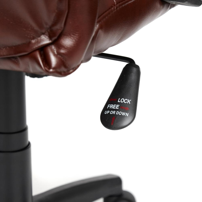 Кресло OREON кож/зам, коричневый/коричневый перфорированный, 2 TONE/2 TONE /06