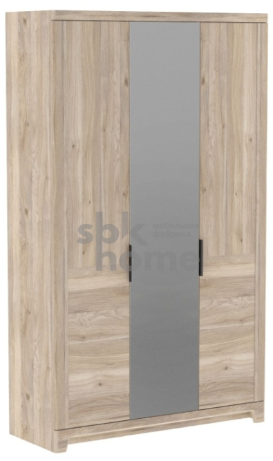 Шкаф 3-х дверный комб. (ЛДСП/Зеркало/ЛДСП) Юта