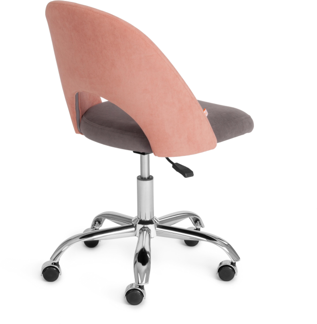 Кресло LATINA флок , розовый/серый, 137/29