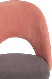 Кресло LATINA флок , розовый/серый, 137/29