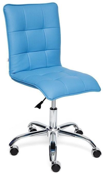 Кресло ZERO кож/зам, голубой, 04-20