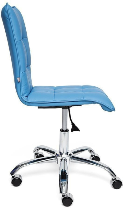 Кресло ZERO кож/зам, голубой, 04-20
