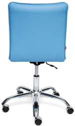 Кресло ZERO кож/зам, голубой, 04-20