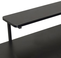 Стол компьютерный на металлокаркасе BRABIX "TECH GT-002", 1000х635х750 мм, черный, 641858