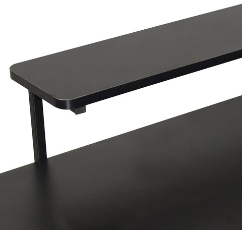 Стол компьютерный на металлокаркасе BRABIX &quot;TECH GT-002&quot;, 1000х635х750 мм, черный, 641858