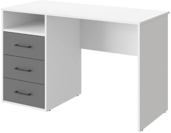 Стол Оскар ОС-21 белый структурный/графит