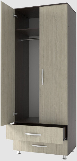 Шкаф 2х ств. с ящ. Виктория