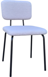 Стулья BRABIX "Ideal CF-080", КОМПЛЕКТ 4 шт., черный каркас, букле серый, 533256