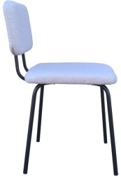 Стулья BRABIX "Ideal CF-080", КОМПЛЕКТ 4 шт., черный каркас, букле серый, 533256