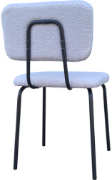 Стулья BRABIX "Ideal CF-080", КОМПЛЕКТ 4 шт., черный каркас, букле серый, 533256