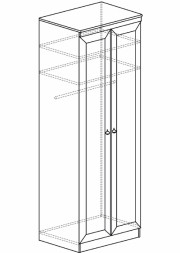 Шкаф для одежды 800 "Инна" 609 (денвер светлый)