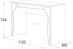 Стол туалетный Ольга 12 (МДФ)